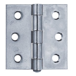 Alberts Scharnier Verzonken Schroefgaten + Rvs Losse Pen 76x76x2mm