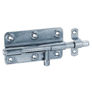 Alberts Boutgrendel - Blauw Verzinkt Staal - 100x145 Mm