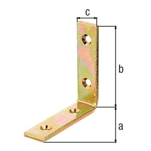 Alberts Hoekanker - Galvanisch Blauw Verzinkt Staal - 100x100x20mm