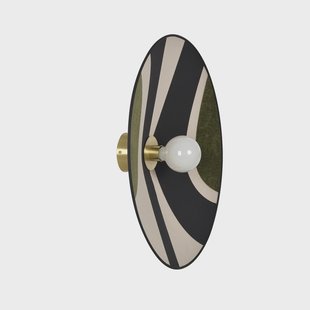 Sonia Laudet wandlamp Ø 60 cm berkenhout MARKET SET - Woonkamer - Designer - Stof - Rond