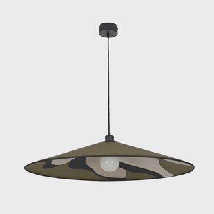 Sonia Laudet hanglamp, Ø 80 cm kaki MARKET SET - Woonkamer - Designer - Stof - 1 lamp