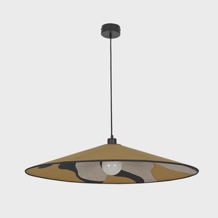Sonia Laudet hanglamp, Ø 80 cm curry MARKET SET - Woonkamer - Designer - Stof - 1 lamp