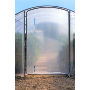 Deur Voor Tunnelkas Richel 450cm Transparant Staal