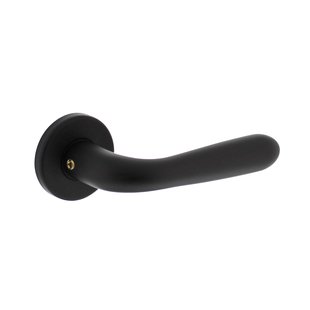 Intersteel Deurkruk Op Rozet Merredin - Aluminium - Zwart Mat - Rozet 50x7 Mm