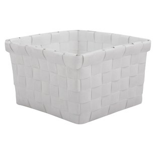 Msv Opbergmandje 14x14cm Wit