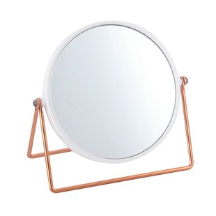 Msv Make-up Spiegel Pretty Staand Wit/koper