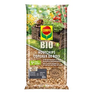 Compo Bio Houtchips Natuurlijk 55l Combi Deal Plantenkrant