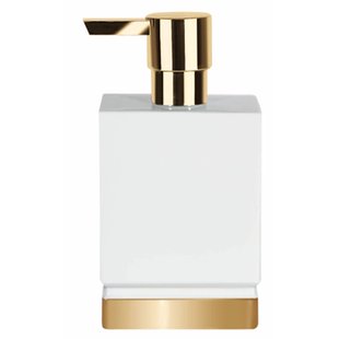 Spirella Zeepdispenser Roma Wit/goud