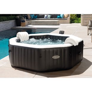 Intex Spa Purespa Carbone 6 Pers. Zwart Ø218x71cm