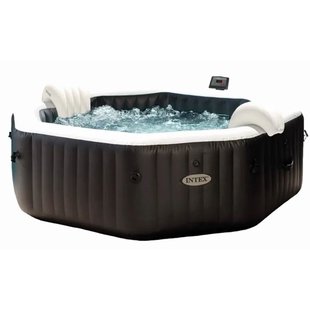 Intex Spa Purespa Carbone 4 Pers. Zwart Ø201x71cm
