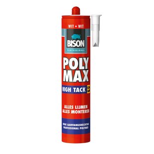 Bison Universele Montagelijm Professional Poly Max High Tack Wit 425g