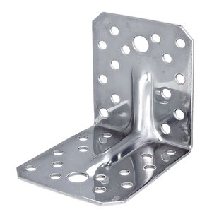 Alberts Hoekanker - Rvs Verzinkt Staal - Extra Sterk Met Rib - 105x105x90mm