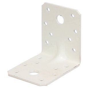 Alberts Hoekanker - Wit Geplastificeerd Staal - Extra Sterk - 70x70x55mm