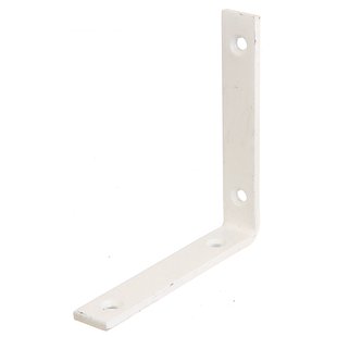 Alberts Verbindingshoek - Wit Geplastificeerd Staal - 120x120x20mm