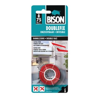 Bison Montageband Doublefix - Transparant - 1,5m X 19mm