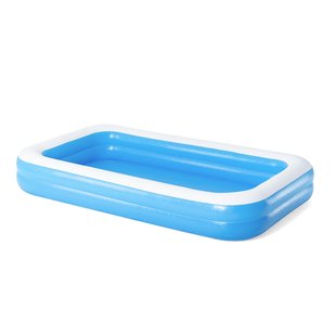 Bestway Opblaasbaar Zwembad Family Pool Rechthoekig Blauw 305x183x46cm