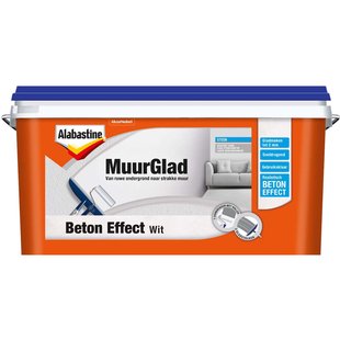 Alabastine Muurglad Beton Effect Wit 5l