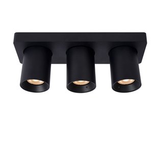 Lucide Plafondspot Nigel Zwart 3xgu10