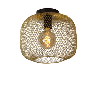Lucide Plafondlamp Mesh - Goud - D30cm - E27