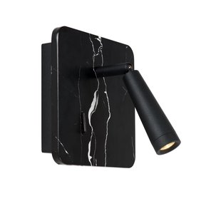 Lucide Wandlamp Oregon Zwart Marmer 3w