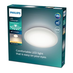 Philips Plafondlamp Moire Warmwit ⌀24cm 10w