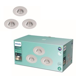 Philips Inbouwspot Dive Wit 5,5w 3 Stuks