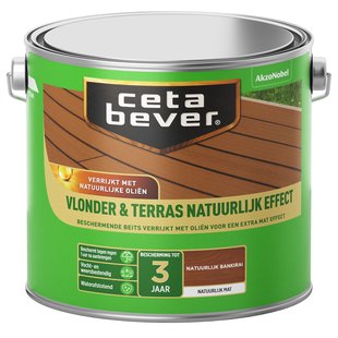 Cetabever Beits Vlonder & Terrasbeits Natuurlijk Effect Bankirai 2,5l