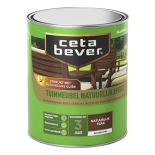 Cetabever Beits Tuinmeubelbeits Natuurlijk Effect Teak 750ml