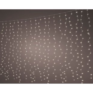 Decoris Micro Led Gordijnverlichting - 400 Led's - Warm Wit - 190cm - Binnen & Buiten