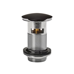 Wirquin Wastafelplug Met Overloop Quick-clac Black 75mm