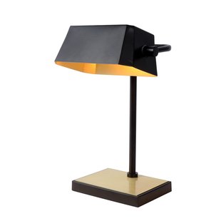 Lucide Bureaulamp Lance Zwart E27