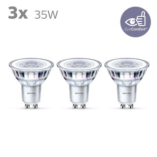 Philips Ledspot - Warm Wit - Gu10 - 3,5w - 3 Stuks