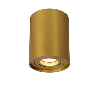 Lucide Plafondspot Tube Goud Ø9,6cm Gu10