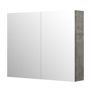 Aquazuro Spiegelkast Napoli 90cm Betongrijs