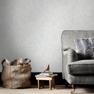 Papierbehang Marmer - Grijs - Lichtblauw - Offwhite - 10,05m X 52,8cm