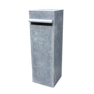 Pakketbrievenbus Valencia - Natuursteen - Blauwe Steen - 32x97x32cm