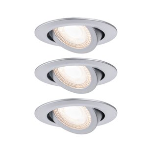 Paulmann Inbouwspot Led Kantelbaar Chroom 3x6w