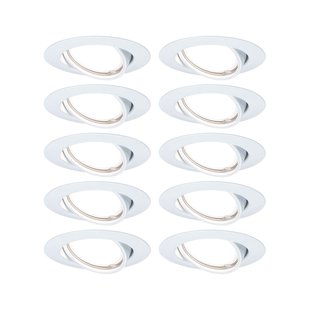 Paulmann Inbouwspot Led Base Kantelbaar Wit Gu10 10 Stuks