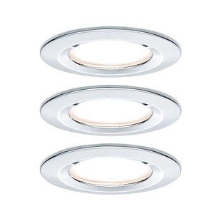 Paulmann Inbouwspot Led Nova Rond Chroom Ip44 51cm Gu10 3x6,5w