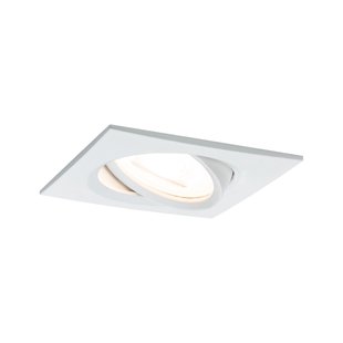 Paulmann Inbouwspot Led Nova Vierkant Kantelbaar Wit 51mm Gu10 6,5w