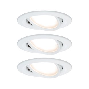 Paulmann Inbouwspot Led Nova Coin 3-stapdim Rond Kantelbaar Wit 3x6,5w