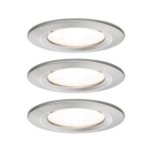 Paulmann Inbouwspot Led Nova Rond Ijzer Ip44 51mm Gu10 Ip44 3x6,5w