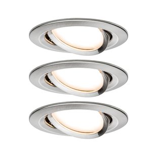 Paulmann Inbouwspot Led Nova Coin Rond Kantelbaar Ijzer 3x6,5w