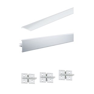 Paulmann Duo Profiel Function Set Aluminium 1m Inclusief Diffusor En 3 Clips