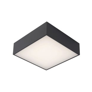 Lucide Plafondlamp Led Roxane Zwart Vierkant 10w