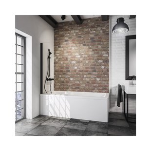 Schulte Badwand Black Style 1-delig 80x140cm Helder/zwart