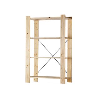 Sencys Houten Opbergrek Met 4 Legplanken 170x82x40cm