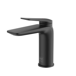 Aquavive Wastafelmengkraan Irminio R - Lage Uitloop - Zwart Mat
