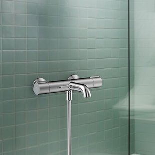 Aquavive Thermostatische Badkraan Sele - Chroom - 15 Cm