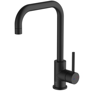 Aquavive Keukenkraan Fonti Mat Zwart Waterbesparend Keramische Binnenwerk